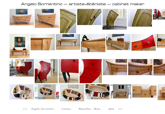 Site web de Angelo Sorrentino, artiste-ébéniste
